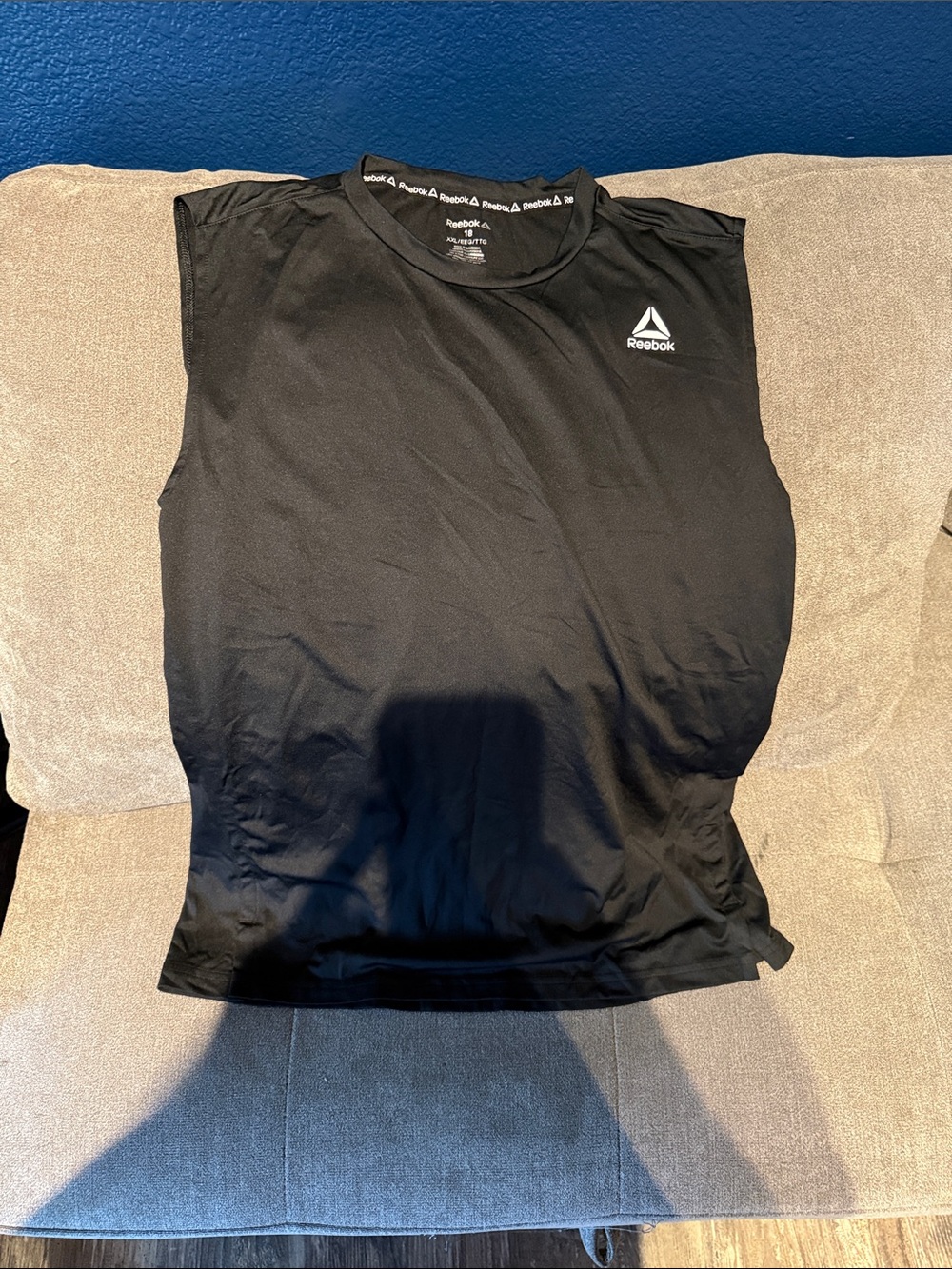Reebok Black Men’s Muscle Tee with Logo